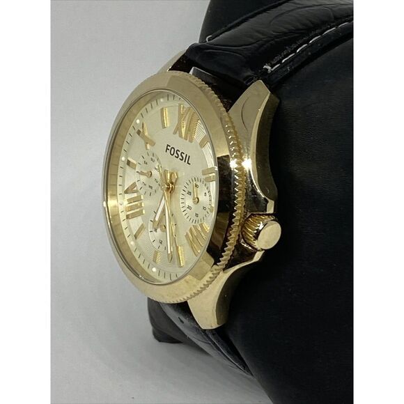 Fossil Cecile AM4510 Women's Black Leather Analog Dial Quartz Wrist Watch XR920 - Picture 4 of 12